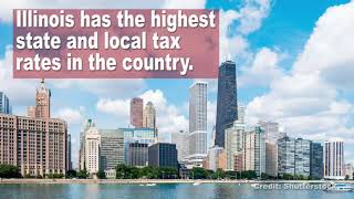 Illinois has the highest taxes in the US, report finds