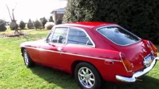 My red  74 MGBGT for sale movie