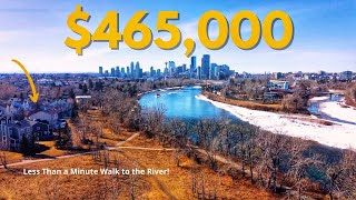 WALK to the RIVER! Tour this $465,000 Townhome in TRENDY Inglewood! | Calgary Property Tour