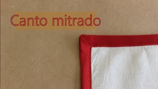 Como fazer canto mitrado com viés