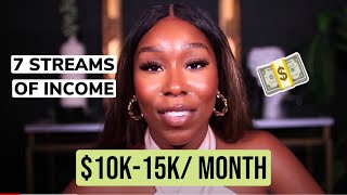 How I Make $10K - $15K A Month On Social Media | My 7 Streams Of Income Revealed!