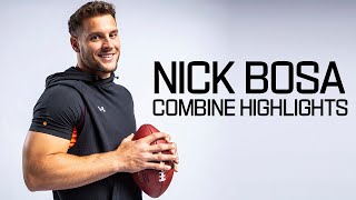 Nick Bosa's POWERFUL Workout! | 2019 NFL Scouting Combine Highlights
