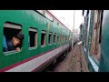 bangladeshi nonstop intercity train 792 bonolota বনলতা express entering rajshahi station