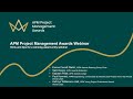 APM Project Management Awards - Hints and tips for a winning award entry