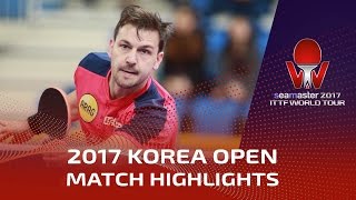 2017 Korea Open Highlights: Timo Boll vs Gao Ning (R16)