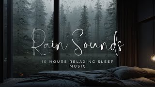 Fall Asleep Heavy Thunder Rain Sounds - Cozy Bed Soothing Rain  | Study , ASMR - 10 hours Long