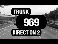 Tower Transit Trunk 969 (Direction 2) (BFTP 2021) | Bus Service Route Visual