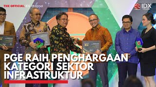 PGE Raih Penghargaan Kategori Sektor Infrastruktur | IDX CHANNEL