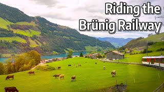 ⁴ᴷ⁶⁰ Riding the Brünig Railway in Switzerland - Operated by Zentralbahn