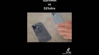 iPhone 12 Pro Max vs Samsung S21 Ultra Drop Test || Techie