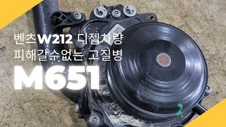 벤츠E클래스 220D 디젤차량의 피해갈수없는 고질병!!