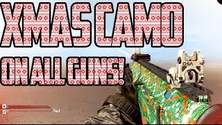 COD: Ghosts - CHRISTMAS CAMO ON ALL WEAPONS GAMEPLAY! (XMAS Holiday Free Camo DLC)