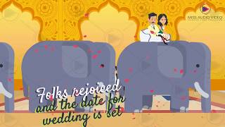 ✅ Caricature Wedding Invitation Video || Caricature Save The Date || Caricature Cartoon Animation