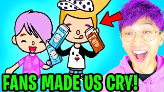 LANKYBOX REACTS To LANKYBOX FAN VIDEOS In TOCA LIFE WORLD! (WE CRIED!)