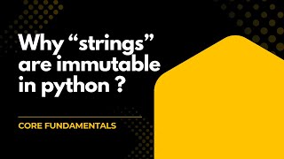 Python Strings are Immutable… Here’s The Real Reason