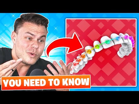 What color braces make teeth look whiter?
