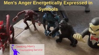 Men's Anger -  Energetically  Expressed as in Symbols