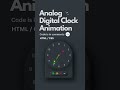 Digital Clock Animation #shorts