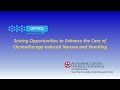 Seizing Opportunities to Enhance the Care of  Chemotherapy-induced Nausea and Vomiting (Case 1)