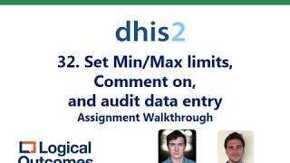Assignment Walkthrough: 32. Set Min/Max, Comment on, and audit data entry