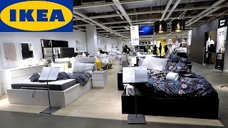 IKEA BEDS BEDROOM FURNITURE HOME DECOR - SHOP WITH ME SHOPPING STORE WALK THROUGH 4K