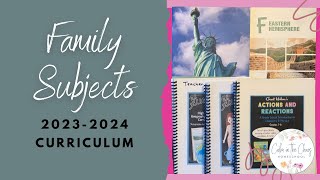 FAMILY SUBJECTS HOMESCHOOL CURRICULUM REVEAL | What We Will Use For Bible, Geography, and Science