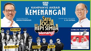 🔴 LIVE KAMPANYE AKBAR KEMENANGAN HEROE-PENA| Satu Jogja Hepi Semua, Menang!