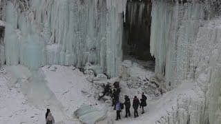 Woman Hit By Falling Ice At Minnehaha Falls