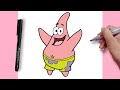 How To Draw Patrick Star Easy Step-by-step | Spongebob Squarepants