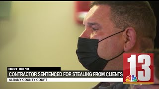 Contractor sentenced for stealing from clients
