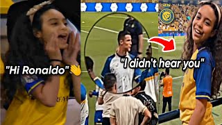 Cristiano Ronaldo Ignoring Viral Moroccon Girl At Alnassr Game🗣️😜😏|#cr7fans #alnassr#cr7fans#viral