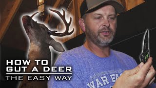 GUTTING A DEER The EASY Way Before Caping