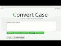 Convert case online. Web Tool | TOOLSYEP