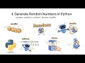 Generate Random Numbers in Python | randint, random, uniform, choice, shuffle