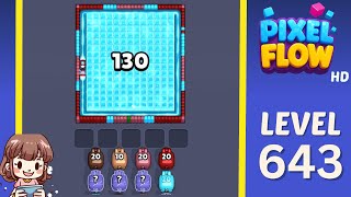 Pixel Flow Level 643 Solution Walkthrough