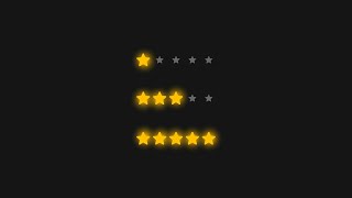 Star Rating Interaction HTML, CSS, JavaScript