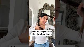 This DIY layered haircut was SO easy & satisfying ✂️