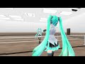 mmd vr 180 4k xyzの魔法リハーサル中のtda式ミクさん