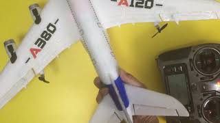 WLTOY XK-A120 A380 DSM2 MOD. add aileron