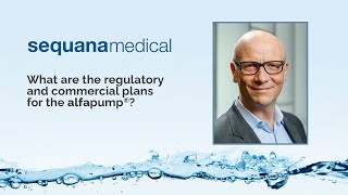 What are the regulatory and commercial plans for the alfapump®?