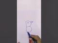 How to Draw B brid After Writing Letter B Letter #short