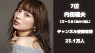 【女優編】美女YouTuberランキング#shorts