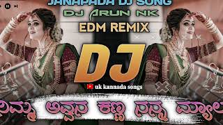 ನಿಮ್ಮ ಅವ್ವನ ಕಣ್ಣ ನನ್ನ ಮ್ಯಾಲ | kannada janapada song | dj remix |