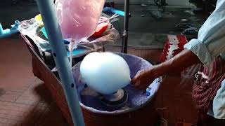 ลีลาการขาย ขนมสายไหมสายรุ้ง(rainbow cotton candy) ไม่ธรรมดาจริงๆ - Thai Street Food