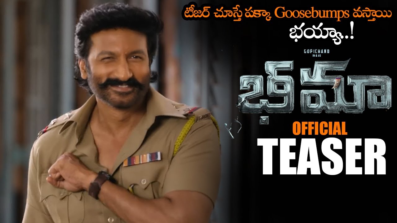 Bhimaa Movie Official Teaser || Gopichand || Ravi Basrur || 2024 Telugu ...