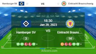 Hamburg vs Eintracht Braunschweig | 2. Bundesliga 2023 | Score Today