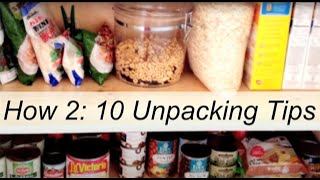 How 2: 10 Unpacking Tips