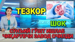 ТЕЗКОР! СУНЪИЙ ГЎШТ ИШЛАБ ЧИҚАРУВЧИ ЗАВОД ОЧИЛДИ