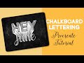 Chalkboard Lettering in Procreate Tutorial