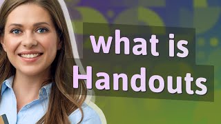 Handouts | meaning of Handouts